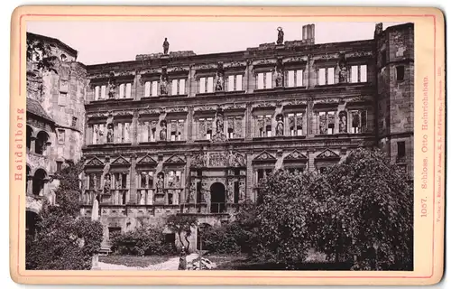 Fotografie Römmler & Jonas, Dresden, Ansicht Heidelberg, Partie im Schloss, Otto Heinrichsbau