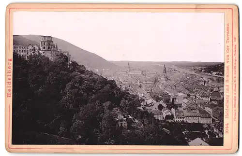 Fotografie Römmler & Jonas, Dresden, Ansicht Heidelberg, Blick über die Stadt mit Schloss
