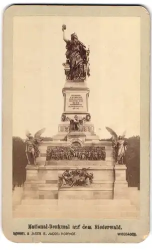 Fotografie Mondel & Jacob, Wiesbaden, Ansicht Rüdesheim / Rhein, National-Denkmal auf dem Niederwald