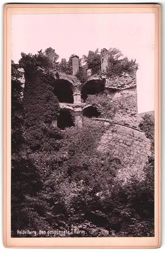 Fotografie Franz Köbel, Heidelberg, Hauptstr. 128, Ansicht Heidelberg, Blick auf den gesprengten Thurm