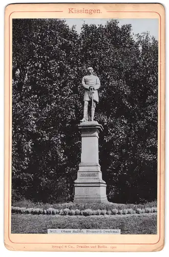 Fotografie Stengel & Co., Dresden, Ansicht Kissingen, Bismarck-Denkmal an der oberen Saline