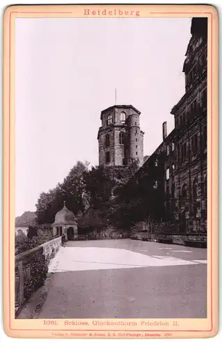 Fotografie Römmler & Jonas, Dresden, Ansicht Heidelberg, Schloss, Glockenturm Friedrich II.