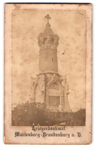 Fotografie unbekannter Fotograf, Ansicht Brandenburg / Havel, Kriegerdenkmal Marienberg