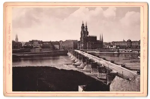 Fotografie unbekannter Fotograf, Ansicht Dresden, Blick auf die Altstad vom Hotel Stadt Wien