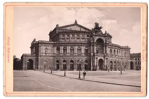 Fotografie unbekannter Fotograf, Ansicht Dresden, Partie am Köngl. Hoftheater