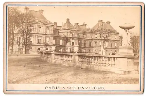Fotografie unbekannter Fotograf, Ansicht Paris, Frontansicht des Palais du Luxembourg