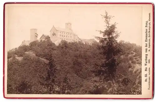Fotografie G. Jagemann, Eisenach, Ansicht Eisenach, Blick auf die Wartburg