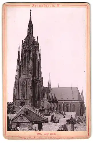 Fotografie Römmler & Jonas, Dresden, Ansicht Frankfurt a. M., Blick auf den Dom