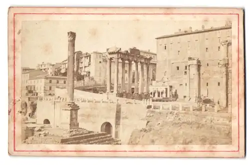 Fotografie unbekannter Fotograf, Ansicht Rom, Ruine des Forum Romanum