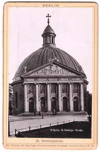 Fotografie Rob. Prager, Berlin, Ansicht Berlin, St. Hedwigs-Kirche
