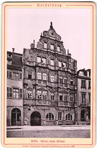 Fotografie Römmler & Jonas, Dresden, Ansicht Heidelberg, Hotel zum Ritter