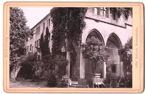 Fotografie Römmler & Jonas, Dresden, Ansicht Heidelberg, Brunnenhalle im alten Schloss