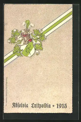 Präge-AK Absolvia Luitpoldia 1915, Studentenwappen