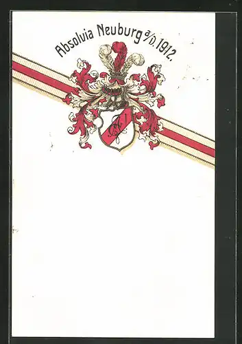 AK Neuburg a. D., Absolvia 1912, Wappen