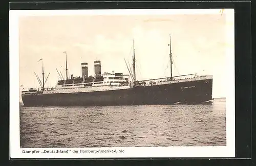 AK Passagierschiff Deutschland in Fahrt