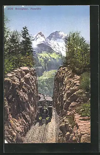 AK Brünigbahn, Bergbahn an der Passhöhe