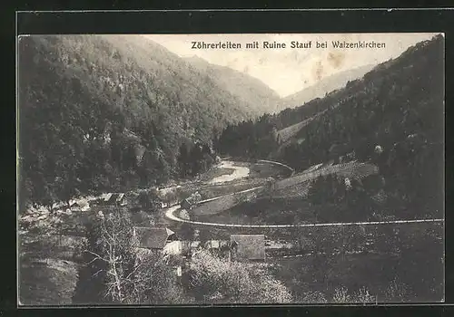AK Waizenkirchen, Zöhrerleiten mit Ruine Stauf