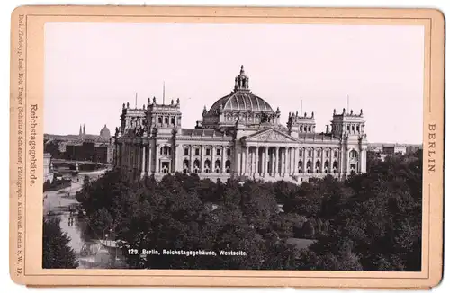 Fotografie Rob. Prager, Berlin, Ansicht Berlin, Reichstag Westseite