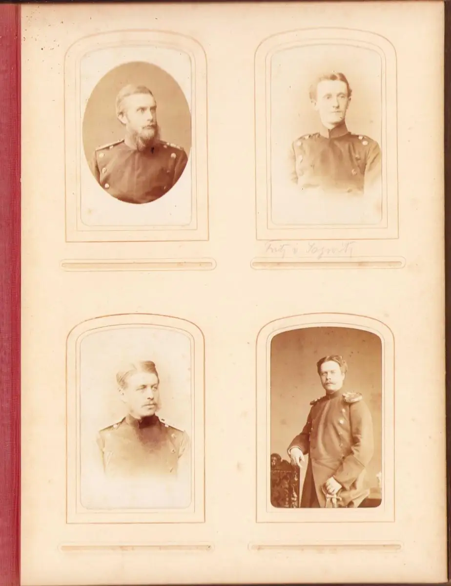 Fotoalbum 1875 Preussische Kriegsakademie Berlin, 57 Fotografien dt. Offiziere in Uniform mit Orden 11