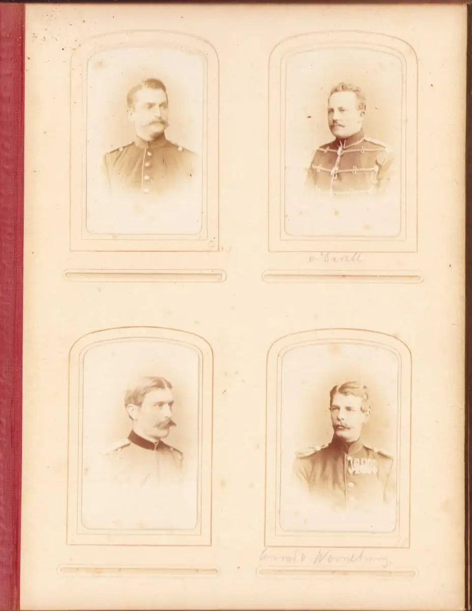 Fotoalbum 1875 Preussische Kriegsakademie Berlin, 57 Fotografien dt. Offiziere in Uniform mit Orden 12