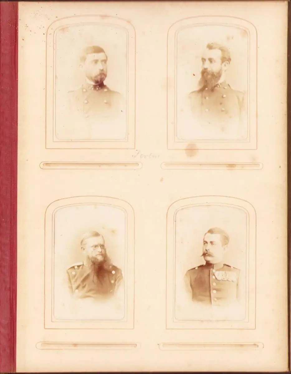 Fotoalbum 1875 Preussische Kriegsakademie Berlin, 57 Fotografien dt. Offiziere in Uniform mit Orden 13