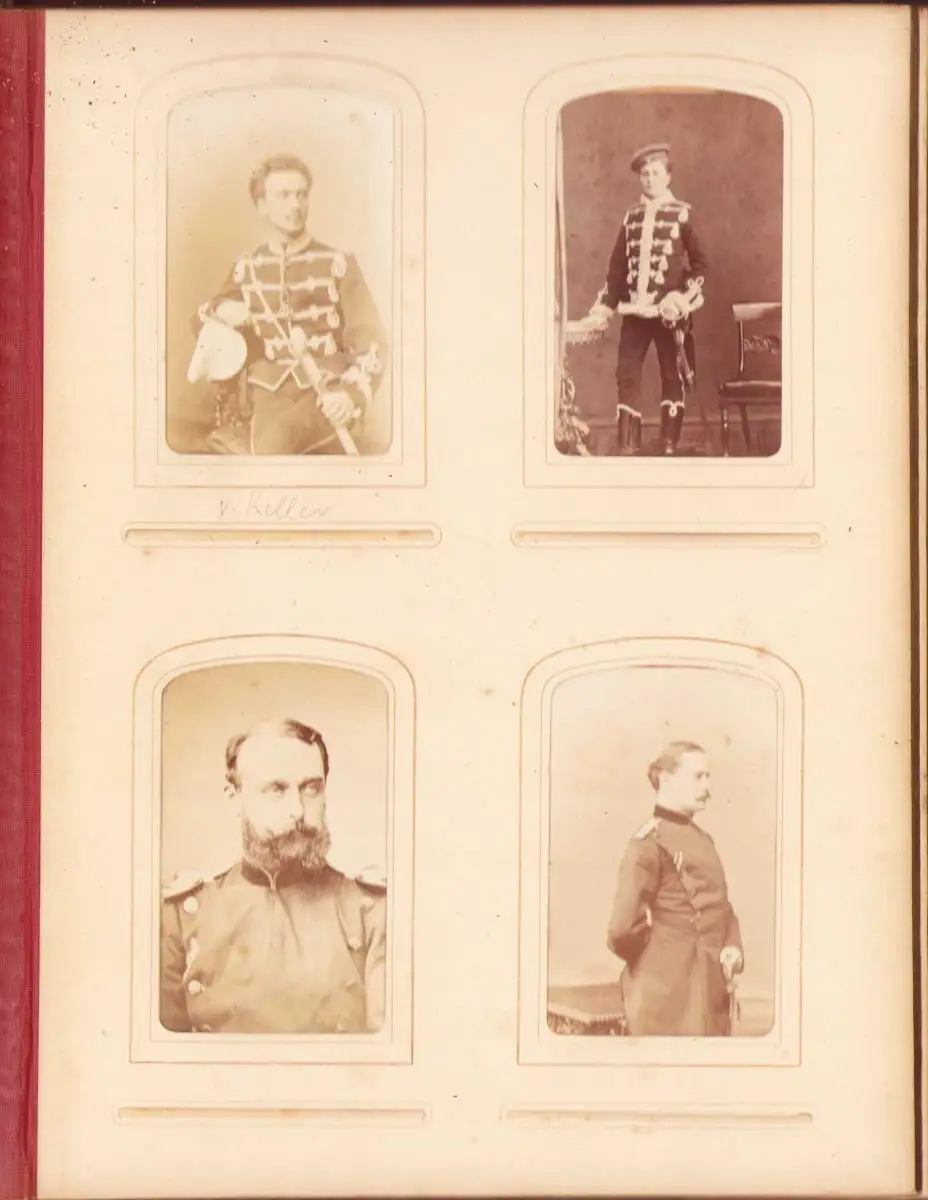 Fotoalbum 1875 Preussische Kriegsakademie Berlin, 57 Fotografien dt. Offiziere in Uniform mit Orden 14