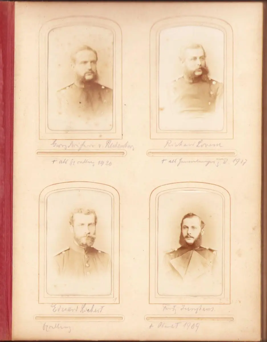 Fotoalbum 1875 Preussische Kriegsakademie Berlin, 57 Fotografien dt. Offiziere in Uniform mit Orden 2