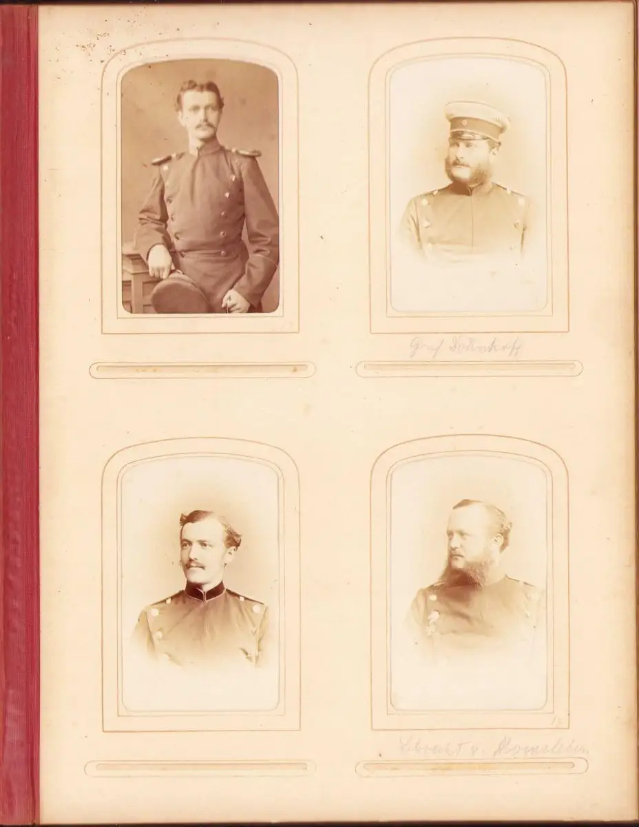Fotoalbum 1875 Preussische Kriegsakademie Berlin, 57 Fotografien dt. Offiziere in Uniform mit Orden 8
