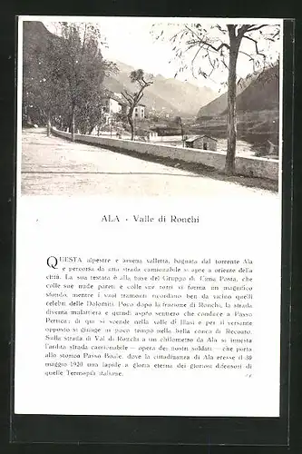 AK Ala, Valle di Ronchi