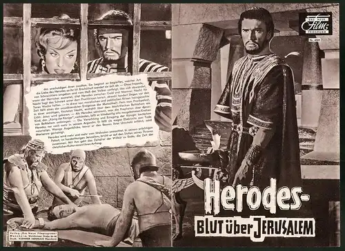 Filmprogramm DNF Nr. 4503, Herodes - Blut über Jerusalem, Edmund Purdom, Sylvia Lopez, Regie: Victor Tourjansky