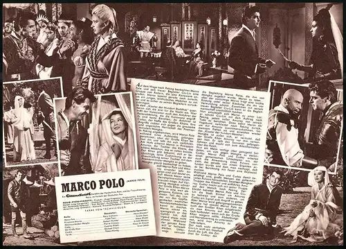 Filmprogramm IFB Nr. 6112, Marco Polo, Rory Calhoun, Yoko Tani, Robert Hundar, Regie: Piero Pierotti