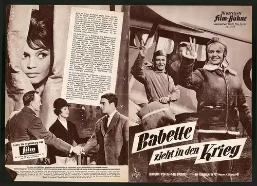 Filmprogramm IFB Nr. 4972, Babette zieht in den Krieg, Brigitte Bardot, Jacques Charrier, Regie: Christian Jaque