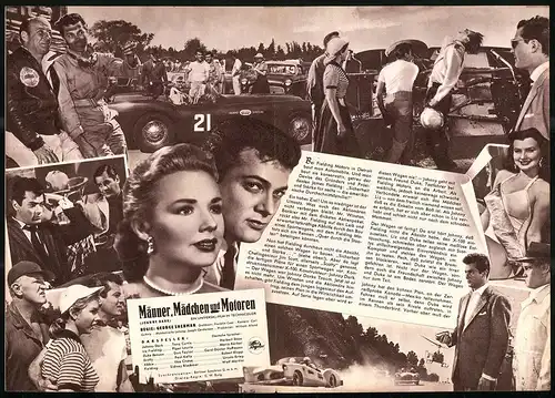 Filmprogramm IFB Nr. 4031, Männer Mädchen und Motoren, Tony Curtis, Piper Laurie, Regie: George Sherman