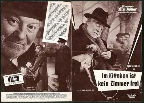 Filmprogramm IFB Nr. 4894, Im Kittchen ist kein Zimmer frei, Jean Gabin, Darry Cowl, Regie: Gilles Grangier