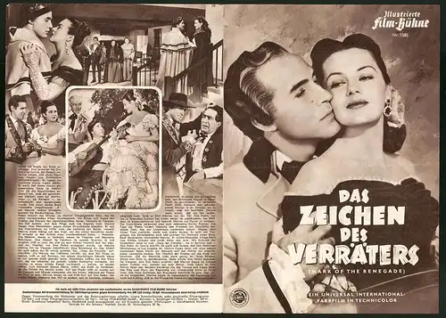 Filmprogramm IFB Nr. 1585, Das Zeichen des Verräters, Ricardo Montalban, Cyd Charisse, Regie: Hugo Fregonese