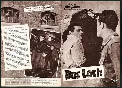 Filmprogramm IFB Nr. 5463, Das Loch, Michel Constantine, Jean Keraudy, Regie: Jacques Becker