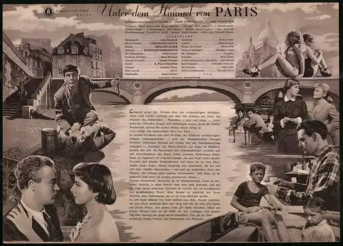 Filmprogramm IFB Nr. 1126, Unter dem Himmel von Paris, Jean Brochard, Christiane Lenier, Regie: Julien Duvivier