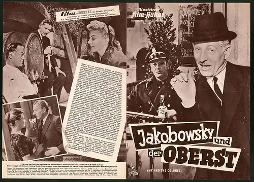 Filmprogramm IFB Nr. 4551, Jakobowsky und der Oberst, Danny Kaye, Curd Jürgens, Regie: Peter Glenville