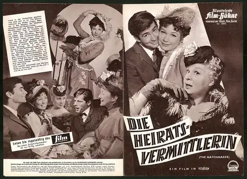 Filmprogramm IFb Nr. 4890, Die Heiratsvermittlerin, Shirley Booth, Anthony Perkins, Regie: Joseph Anthony