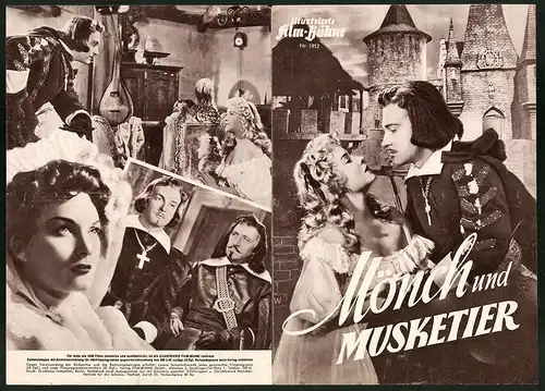 Filmprogramm IFB Nr. 1912, Mönch und Muketier, Gianna Maria Canale, Franca Marzi, Regie: Riccardo Freda