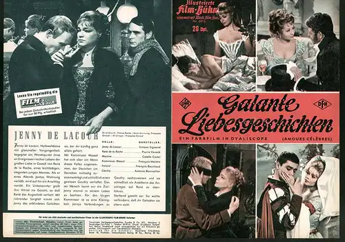 Filmprogramm IFB Nr. 6016, Galante Liebesgeschichten, Jean-Paul Belmondo, Dany Robin, Regie: Michel Boisrond