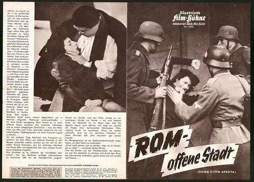 Filmprogramm IFB Nr. 5642, Rom - offene Stadt, Anna Magnani, Aldo Fabrizi, Regie: Roberto Rossellini