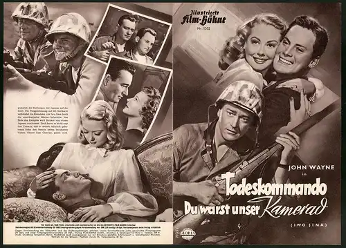 Filmprogramm IFB Nr. 1552, Todeskommando, John Wayne, John Agar, Adele Mara, Regie: Allan Dwan