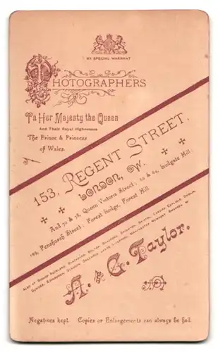 Fotografie A. & G. Taxlor, London, Regent Street 153, Portrait Brite im Tweed Anzug mit Krawatte