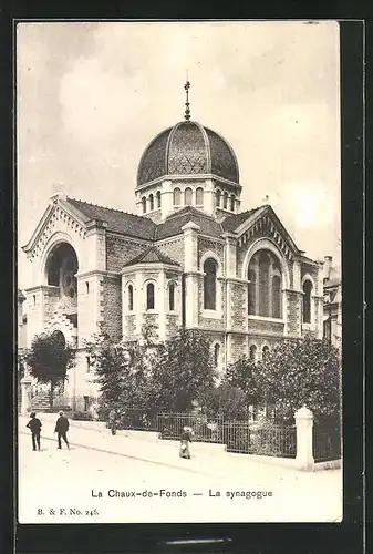 AK La Chaux-de-Fonds, La synagogue