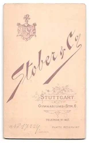 Fotografie Stober & Co., Stuttgart, Gymnasiumstr. 6, Portrait Frau im weissen Kleid mit Zwicker Brille