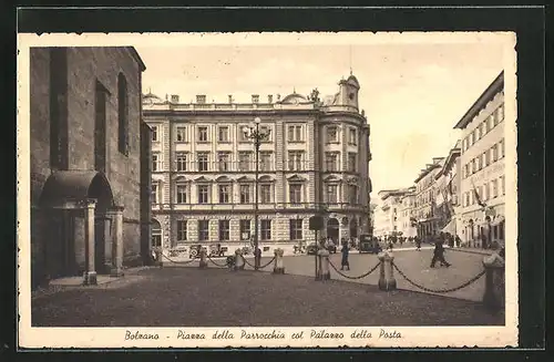 AK Bolzano, Piazza della Parrocchia col Palazzo della Posta