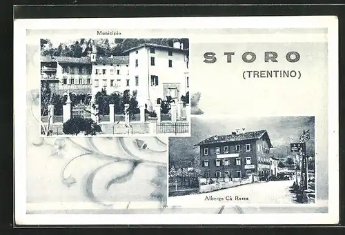 AK Storo /Trentino, Albergo Cà Rossa, Municipio
