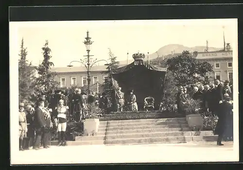 AK Trento, Staatsbesuch mit Soldaten in Uniform