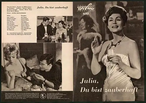 Filmprogramm PFP Nr. 61 /63, Julia, Du bist zauberhaft, Lilli Palmer, Charles Boyer, Regie: Alfred Weidenmann